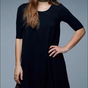 Free People Jacqueline Tunic Swing Top Black in XS